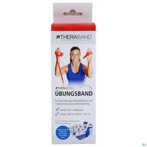 Theraband 2,5m +anleitung +zippbox Rot -mittel 1st, A-Nr.: 3157185 - 01