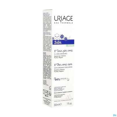 Sie sehen eine Packung Uriage Baby Mundbereich-pflege 30ml, Produktbild: 02 Uriage Baby Mundbereich-pflege 30ml, A-Nr.: 5617627 - 02