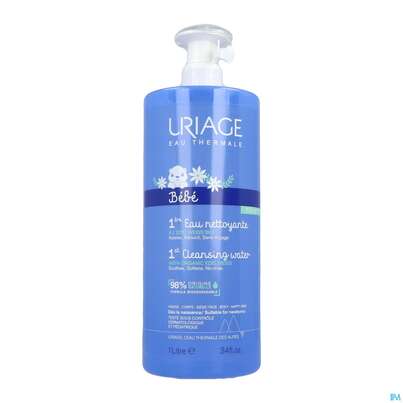 Sie sehen eine Packung Uriage Baby Reinigungswasser 1l, Produktbild: 02 Uriage Baby Reinigungswasser 1l, A-Nr.: 5617679 - 02