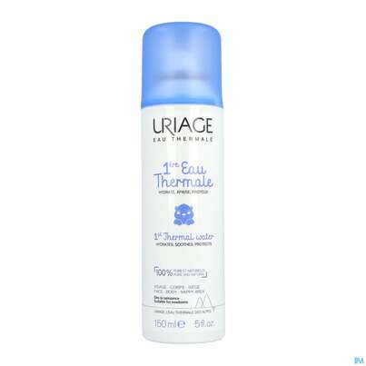 Sie sehen eine Packung Uriage Baby Thermalwasser 150ml, Produktbild: 02 Uriage Baby Thermalwasser 150ml, A-Nr.: 5617691 - 02