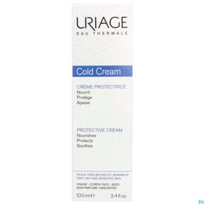 Sie sehen eine Packung Uriage Cold Cream Schutzcreme 100ml, Produktbild: 01 Uriage Cold Cream Schutzcreme 100ml, A-Nr.: 5618153 - 01