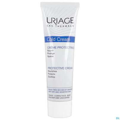 Sie sehen eine Packung Uriage Cold Cream Schutzcreme 100ml, Produktbild: 04 Uriage Cold Cream Schutzcreme 100ml, A-Nr.: 5618153 - 04