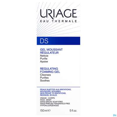 Sie sehen eine Packung Uriage Ds Regulierendes Schaumgel 150ml, Produktbild: 02 Uriage Ds Regulierendes Schaumgel 150ml, A-Nr.: 5618271 - 02