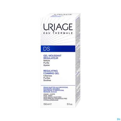 Sie sehen eine Packung Uriage Ds Regulierendes Schaumgel 150ml, Produktbild: 03 Uriage Ds Regulierendes Schaumgel 150ml, A-Nr.: 5618271 - 03