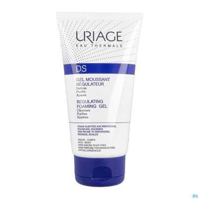 Sie sehen eine Packung Uriage Ds Regulierendes Schaumgel 150ml, Produktbild: 05 Uriage Ds Regulierendes Schaumgel 150ml, A-Nr.: 5618271 - 05