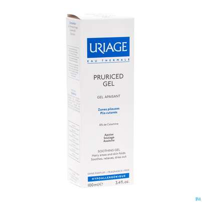 Sie sehen eine Packung Uriage Puriced Beruhigendes Gel 100ml, Produktbild: 01 Uriage Puriced Beruhigendes Gel 100ml, A-Nr.: 5618182 - 01