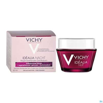 Sie sehen eine Packung Vichy Idealia Skin Sleep Nachtbalsam 50ml, Produktbild: 04 Vichy Idealia Skin Sleep Nachtbalsam 50ml, A-Nr.: 4309763 - 04