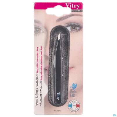 Sie sehen eine Packung Vitry Farbige Zupfpinzette „yatagan“_weiss 1pc, Produktbild: 21 Vitry Farbige Zupfpinzette „yatagan“_weiss 1pc, A-Nr.: 4627641 - 21