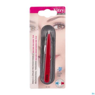 Sie sehen eine Packung Vitry Farbige Zupfpinzette, Schräge Spitze_12 1pc, Produktbild: 26 Vitry Farbige Zupfpinzette, Schräge Spitze_12 1pc, A-Nr.: 4627581 - 26