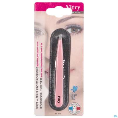 Sie sehen eine Packung Vitry Farbige Zupfpinzette, Schräge Spitze_12 1pc, Produktbild: 27 Vitry Farbige Zupfpinzette, Schräge Spitze_12 1pc, A-Nr.: 4627581 - 27