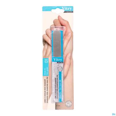Sie sehen eine Packung Vitry Nagelfeile Inox Diamant 03 1pc, Produktbild: 03 Vitry Nagelfeile Inox Diamant 03 1pc, A-Nr.: 4778133 - 03