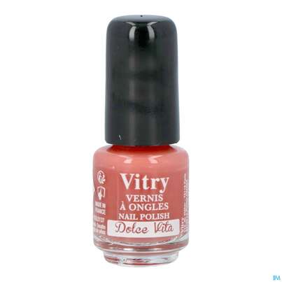 Sie sehen eine Packung Vitry Nagellacke : Dolce Vita 4ml, Produktbild: 01 Vitry Nagellacke : Dolce Vita 4ml, A-Nr.: 4629580 - 01