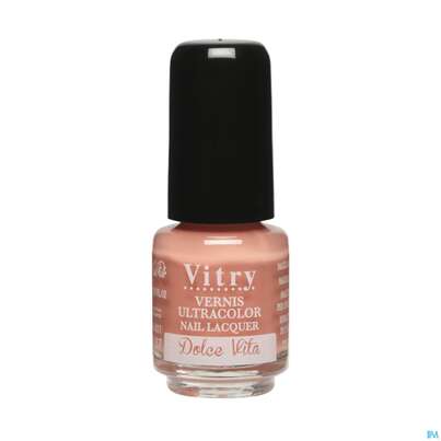 Sie sehen eine Packung Vitry Nagellacke : Dolce Vita 4ml, Produktbild: 03 Vitry Nagellacke : Dolce Vita 4ml, A-Nr.: 4629580 - 03