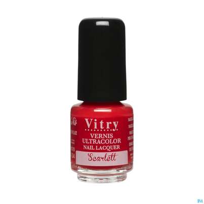 Sie sehen eine Packung Vitry Nagellacke : Scarlett 4ml, Produktbild: 01 Vitry Nagellacke : Scarlett 4ml, A-Nr.: 4629226 - 01