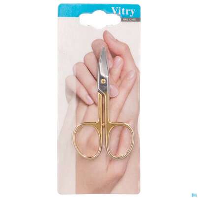 Sie sehen eine Packung Vitry Nagelschere Gebogene Klingen Inox Vergoldet 1pc, Produktbild: 02 Vitry Nagelschere Gebogene Klingen Inox Vergoldet 1pc, A-Nr.: 4633676 - 02