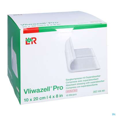 Vliwazell Saugkompresse Pro Steril 10x20cm 10st, A-Nr.: 4828026 - 03