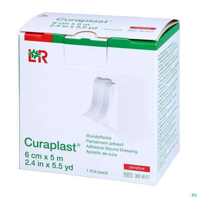 Wundpflaster Curaplast/sensitiv Wundschnellverband Elastisch 5mx 6cm 1st, A-Nr.: 2285596 - 02