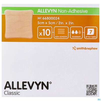 Wundverband Allevyn/polyurethan Non Adhesive 5x 5cm 10st, A-Nr.: 2705383 - 01