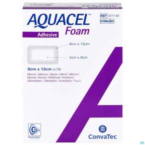 Wundverband Aquacel Foam Adhesive 8x 13cm 42114 10st, A-Nr.: 4350139 - 01