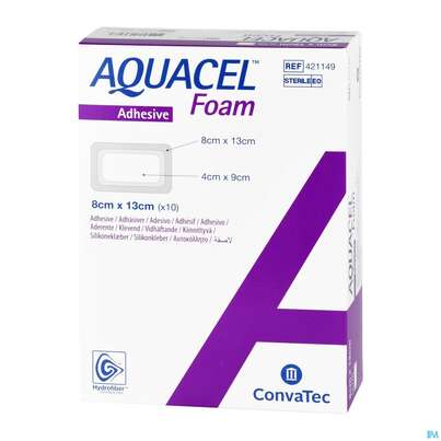 Wundverband Aquacel Foam Adhesive 8x 13cm 42114 10st, A-Nr.: 4350139 - 02