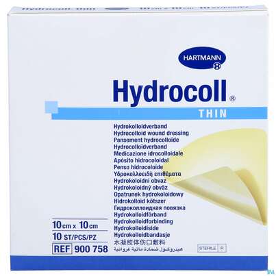 Wundverband Hydrocoll Thin 10x 10cm 10st, A-Nr.: 2219412 - 01