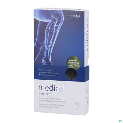 Sie sehen eine Packung Stuetzstruempfe Belsana/medical/aloe Vera Ad Knie Gr M3 42-44 Marine 2st, Produktbild: 02 Stuetzstruempfe Belsana/medical/aloe Vera Ad Knie Gr M3 42-44 Marine 2st, A-Nr.: 5226163 - 02