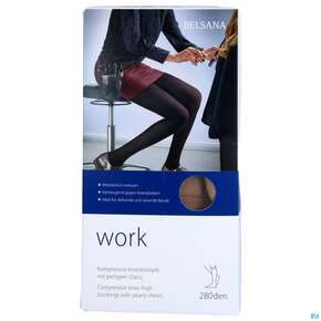Stuetzstruempfe Belsana/work Ad Knie Gr M Make-up 2st, A-Nr.: 5225465 - 01