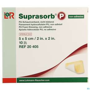 Schaumverband Pu-suprasorb Steril P Nichtklebend 5x 5cm 10st, A-Nr.: 2575555 - 01