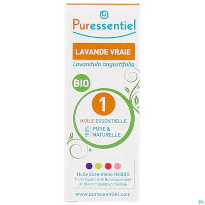 Sie sehen eine Packung Aetherische Oele Puressentiel/bio Echter Lavendel 10ml, Produktbild: 01 Aetherische Oele Puressentiel/bio Echter Lavendel 10ml, A-Nr.: 4934076 - 01