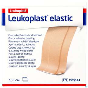 Wundpflaster Leukoplast/elastic Meterware 5mx 6cm 7929804 1st, A-Nr.: 4803782 - 01