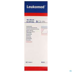 Wundverband Leukomed/steril Verklebungsschutz 10x35cm 5st, A-Nr.: 3896913 - 01