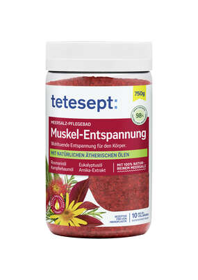 Sie sehen eine Packung tetesept Gesundheits-Meersalz Muskel & Gelenk, Produktbild: 01 tetesept Gesundheits-Meersalz Muskel & Gelenk, A-Nr.: 3383160 - 01