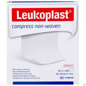 Vlieskompressen Leukopl Compress Steril 10x10cm 50x2 100st, A-Nr.: 2996280 - 01