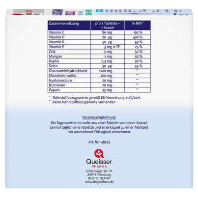 Doppelherz system GLUCOSAMIN 1200 DUO KNOCHEN + KNORPEL, A-Nr.: 5677925 - 01