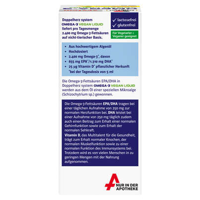 Doppelherz system OMEGA-3 VEGAN LIQUID Herzfunktion + Immunsystem, A-Nr.: 5677581 - 04