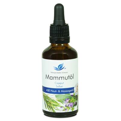 Sie sehen eine Packung Mammutöl ASE Massageöl, Produktbild: 01 Mammutöl ASE Massageöl, A-Nr.: 3327061 - 01
