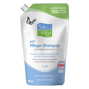 Savoderm med EMPFINDLICHE HAUT pH5 Shampoo Nachfüllbeutel 500ml, A-Nr.: 5876777 - 01