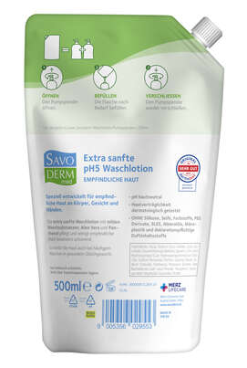 SAVODERM pH5 Waschlotion NFB 500ml, A-Nr.: 5876754 - 02