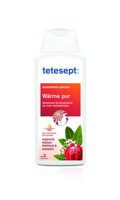 Sie sehen eine Packung Tetesept Gesundheits-Dusche Wärme pur, Produktbild: 01 Tetesept Gesundheits-Dusche Wärme pur, A-Nr.: 5839090 - 01
