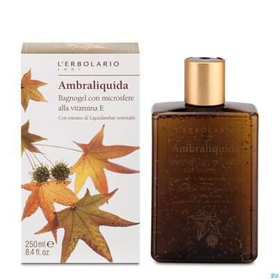 Sie sehen eine Packung L Erbolario Bad +duschgel Ambraliquida 036.3 250ml, Produktbild: 01 L Erbolario Bad +duschgel Ambraliquida 036.3 250ml, A-Nr.: 3171972 - 01