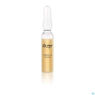 Sie sehen eine Packung La Mer Ohne Parfum Ampulle 2ml Fresh+glow 1st, Produktbild: 01 La Mer Ohne Parfum Ampulle 2ml Fresh+glow 1st, A-Nr.: 5062514 - 01