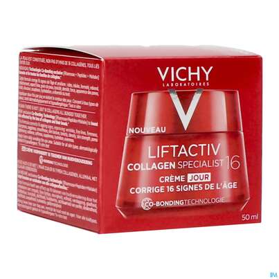 Sie sehen eine Packung Vichy Liftactiv Collagen/specialist Alle Hauttypen 50ml, Produktbild: 05 Vichy Liftactiv Collagen/specialist Alle Hauttypen 50ml, A-Nr.: 4870407 - 05