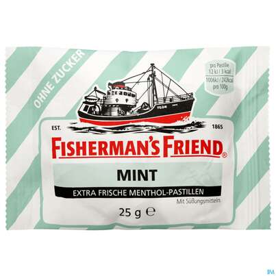 Fisherman's Friend Pastillen Ohne Zucker Mint Beutel 25g, A-Nr.: 1365815 - 02