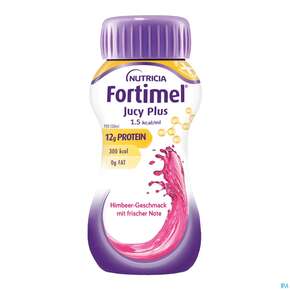 Fortimel/jucy Plus Fluessig 200ml Himbeere Frische Note 4st, A-Nr.: 5808563 - 01