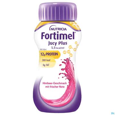 Fortimel/jucy Plus Fluessig 200ml Himbeere Frische Note 4st, A-Nr.: 5808563 - 02