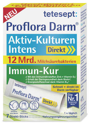 Tetesept Proflora Darm Intens Direkt Sticks 7ST, A-Nr.: 5830864 - 01