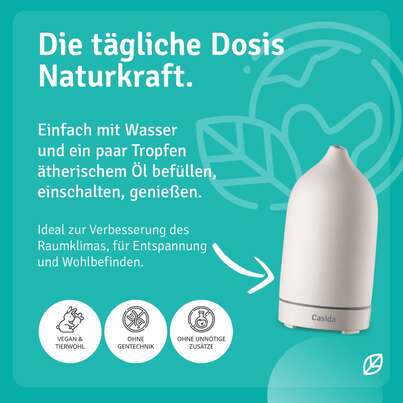 Moderner Keramik Aroma Diffuser mit LED-Beleuchtung Weiß, A-Nr.: 5741652 - 02