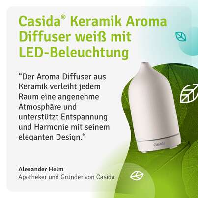 Moderner Keramik Aroma Diffuser mit LED-Beleuchtung Weiß, A-Nr.: 5741652 - 04