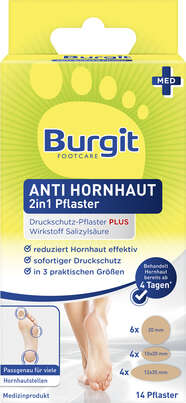 Burgit Anti Hornhaut Pflaster 14 Stück, A-Nr.: 5664756 - 01