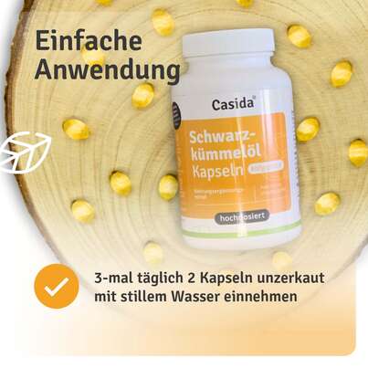 Schwarzkümmelöl Kapseln kaltgepresst, A-Nr.: 5955608 - 09